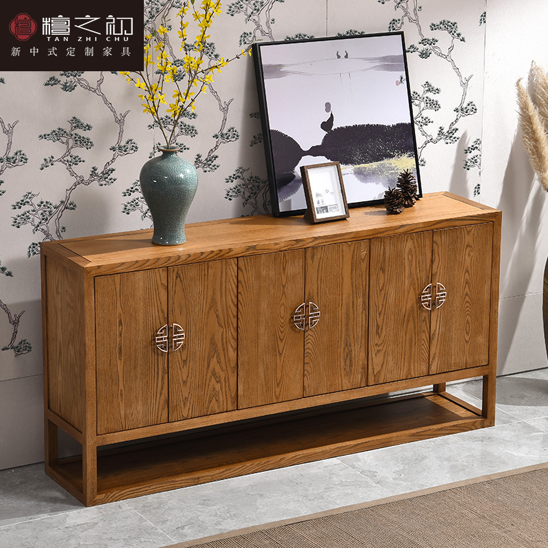 New Chinese style solid wood TV cabinet Vestibule a living room Curio Lockers hotel Homestay Sideboard customizedin the Residential furniture , Cabinet , Sideboard category - from Buy2taobao.com to provide professional Taobao agent buy service