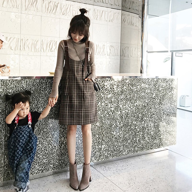 2018秋冬装新款大码女装胖mm网红套装胖妹妹洋气背带连衣裙两件套|msdalam kategori Butik wanita / wanita, wanita saiz besar - dari Buy2taobao.com untuk memberikan perkhidmatan ejen Taobao profesional membeli