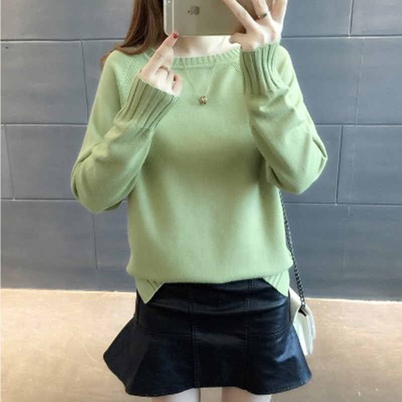 2018 New winter Women's wear Easy Pullover Korean Edition T-shirts Solid Internal lap sweater Long sleeve Bottoming sweatersin the Women's clothing/Boutique , Sweaters  category - from Buy2taobao.com to provide professional Taobao agent buy service