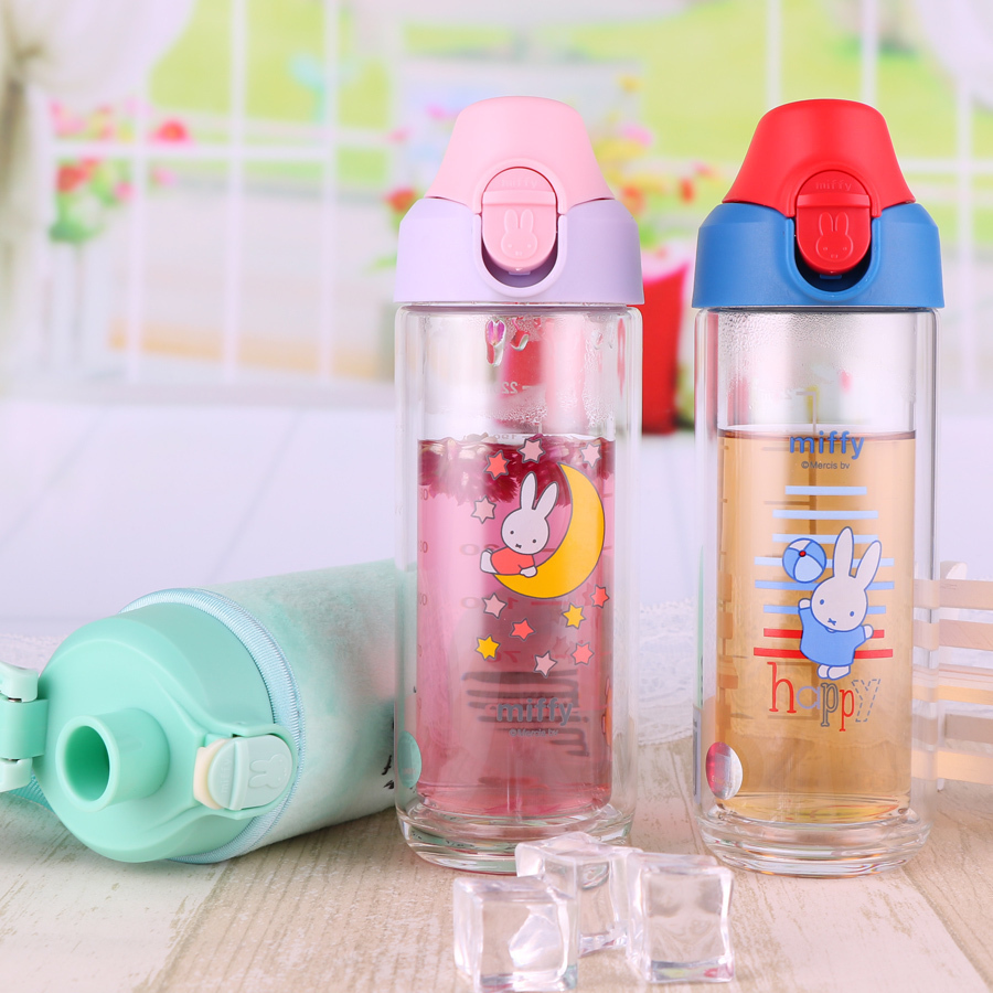 Miffy baby children Straw cup double-deck Heat Boy girl Direct drinking pupil Glass glass Cup coverin the Tableware , Cup/Cups/Kettle , Glass category - from Buy2taobao.com to provide professional Taobao agent buy service