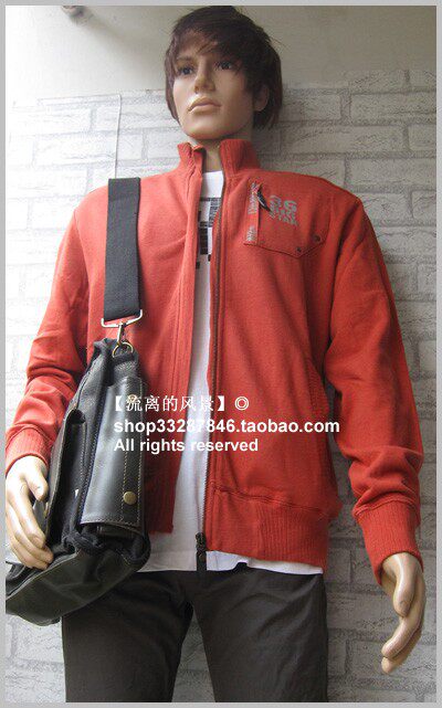 欧美原单Big Star 出众怀旧 毛圈<em>立领</em>铜<em>拉链开</em>