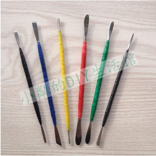 6件套不锈钢雕塑工具软陶制作工具泥塑油泥超轻粘土DIY在类目 玩具/童车/益智/积木/模型, 彩泥/粘土/软陶泥, 软陶泥中 - 来自Buy2taobao.com提供专业的淘宝代购服务