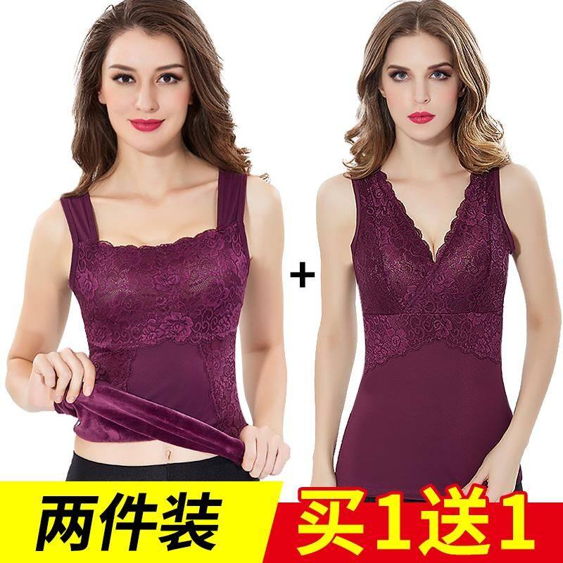 保暖背心女加厚加绒打底衫托胸紧身内穿美体女士内衣马甲女棉冬季