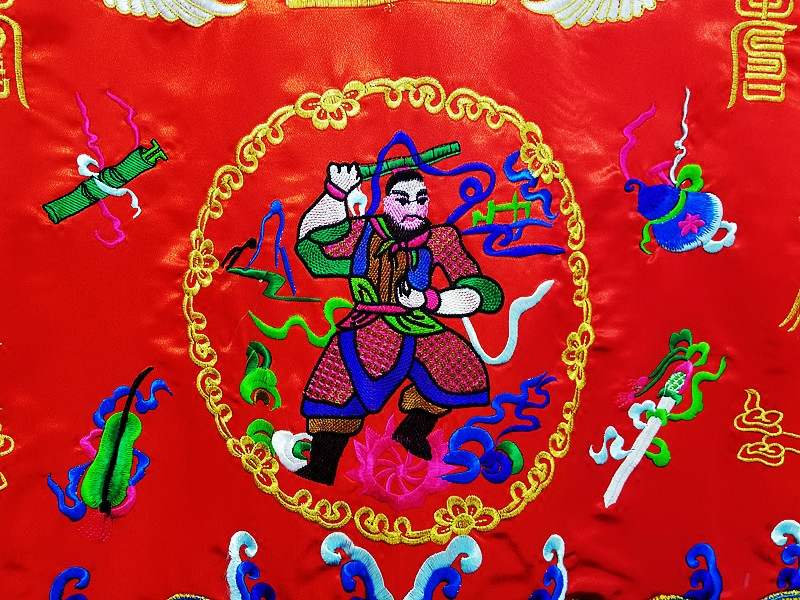 厂家-红色机绣五雷法衣/道教法衣道衣法袍道袍电脑刺绣道士服装|ruв категории Мужская одежда, национальная одежда - от Buy2taobao.com для оказания профессиональной услуги покупки агента Taobao