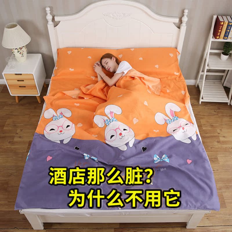 旅行隔脏睡袋 便携式室内双人单人宾馆旅游酒店防脏被套床单纯棉|msdalam kategori luar/Mountaineer/Camping/Aksesori perjalanan, beg tidur - dari Buy2taobao.com untuk memberikan perkhidmatan ejen Taobao profesional membeli