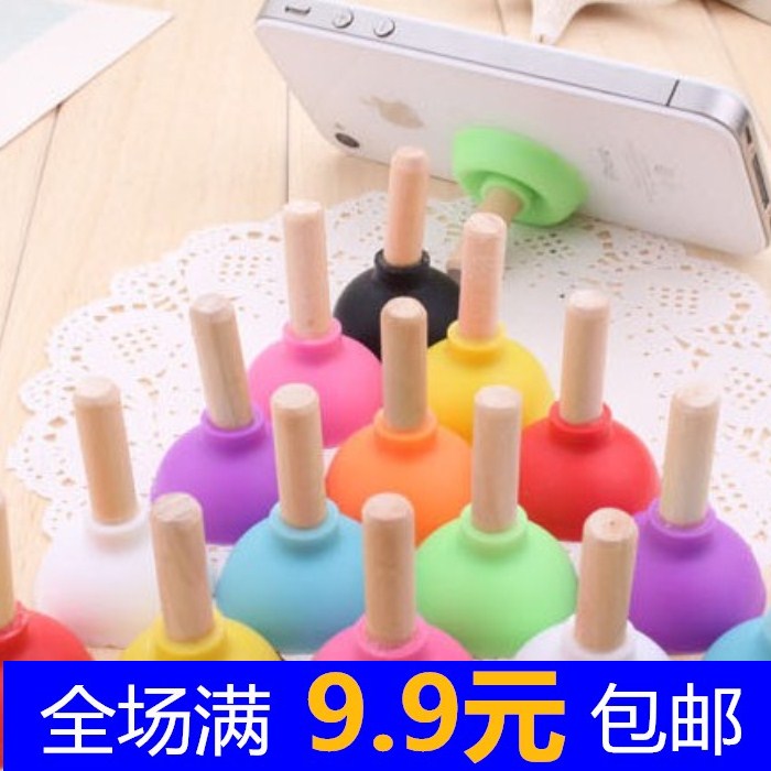 创意手机支架硅胶可爱卡通懒人桌面支架小猪马桶塞吸盘式手机托架|ruв категории Цифровые аксессуары, аксессуары для мобильных телефонов, телефон скобка/мобильный телефон сиденья - от Buy2taobao.com для оказания профессиональной услуги покупки агента Taobao