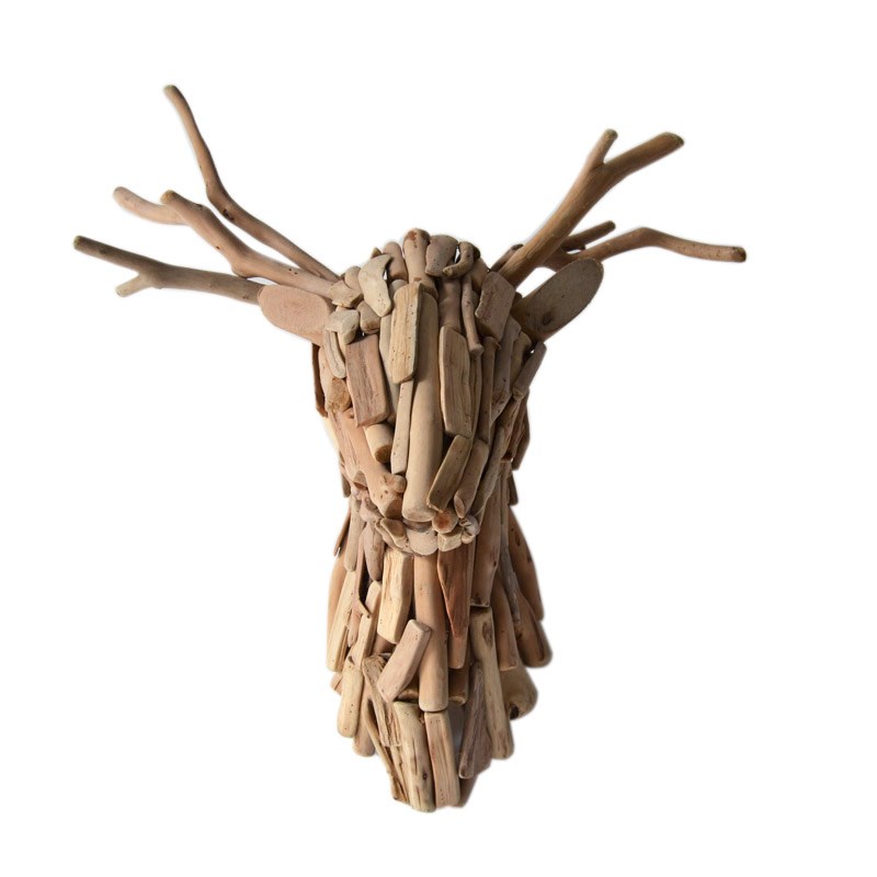 preferential Pure handwork solid wood Lucky Deer Wall hanging decorate Arts and Crafts a living room originality bar Entrance Templatein the Home accessories , Mural category - from Buy2taobao.com to provide professional Taobao agent buy service