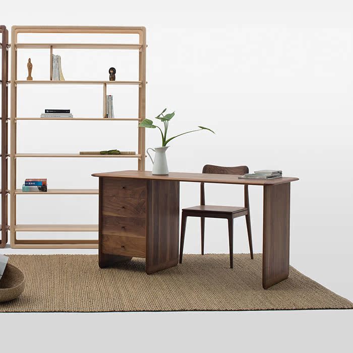 Northern Europe Simplicity Modern study desk Black Walnut desk The computer table environmental protection Wood wax Customizablein the Residential furniture , Tables , Computer Desk category - from Buy2taobao.com to provide professional Taobao agent buy service