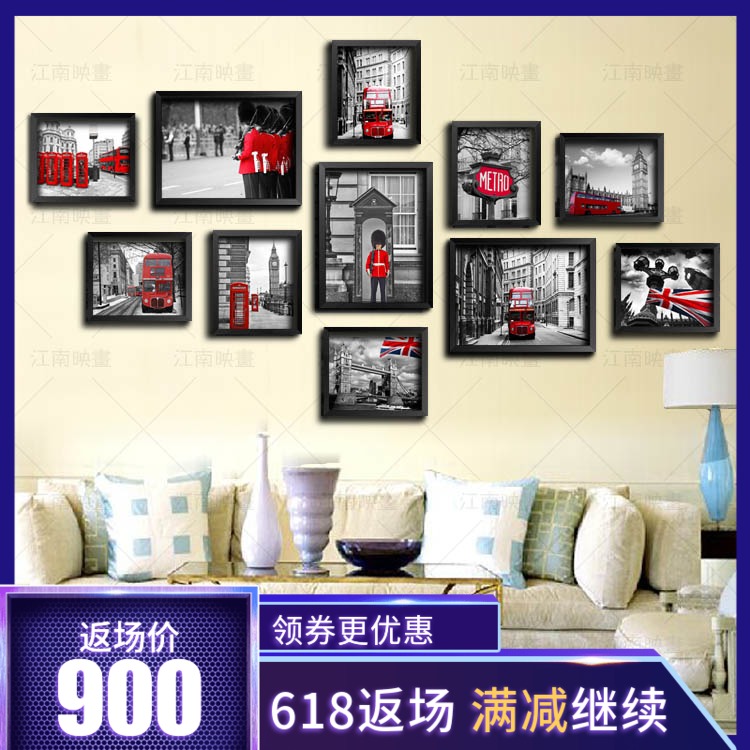 英伦欧式街景客厅挂画卧室装饰画建筑玄关墙画壁画风景摄影有框画在类目 家居饰品, 装饰画, 现代装饰画中 - 来自Buy2taobao.com提供专业的淘宝代购服务