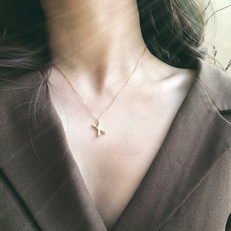Quintana Silver 26 letter Necklace Trendsetter Cold double-deck Pearl clavicle Retro temperament S925 Jewelryin the Accessories/Fashion Jewelry, Necklace category - from Buy2taobao.com to provide professional Taobao agent buy service