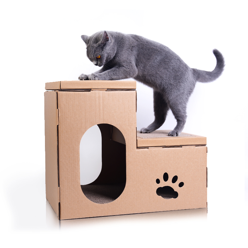 豪华别墅双层组合阶梯猫屋瓦楞纸猫窝磨爪玩具宠物猫用品猫抓板在类目 宠物/宠物食品及用品, 猫/狗玩具, 猫抓板中 - 来自Buy2taobao.com提供专业的淘宝代购服务