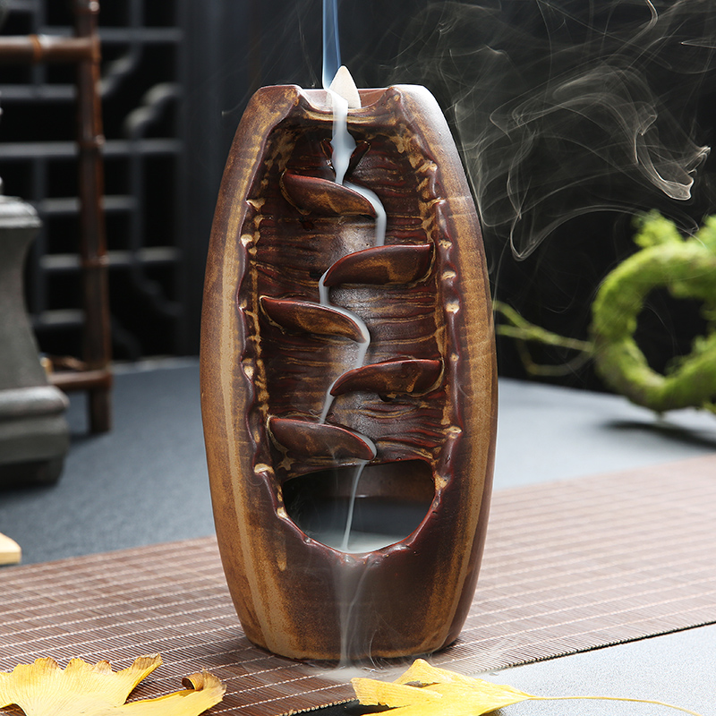 Incense burner Backflow Mountain and Flowing Water Large originality household ceramics Incense burner Tea ceremony Sandalwood Aloe Buddhist mood Decorationin the Home accessories , Vaporizer category - from Buy2taobao.com to provide professional Taobao agent buy service