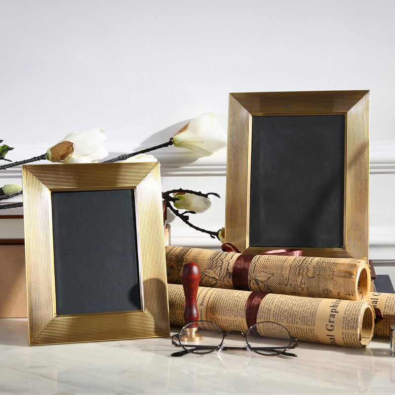 modern Neoclassical Open Houses Home Furnishing a living room bedroom Swing sets Soft decorations golden 6 inch 7-inch Photo framein the Home accessories , Frame/Frames category - from Buy2taobao.com to provide professional Taobao agent buy service