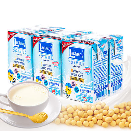 泰国进口力大狮原味豆奶125ml*12盒营养早餐奶饮料饮品|ruв категории кофе/хлопья/напиток, арроурут/хлопья/Чонг напитки, соевое молоко - от Buy2taobao.com для оказания профессиональной услуги покупки агента Taobao