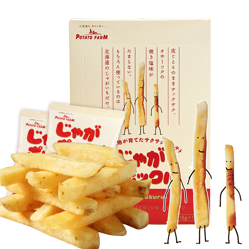 Japan Imported snacks Hokkaido Card music than French fries Three brothers 180g box-packed 10 Bag in for girlfriendin the Snacks/Nuts/Specialty , Confection/Class dates/Plum/Dried fruit , Potato products category - from Buy2taobao.com to provide professional Taobao agent buy service