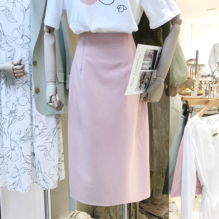 Korean Edition ulzzang Paige Show thin Solid skirt spring clothes 2019 new pattern Mid length version Step skirt insin the Women's clothing/Boutique , Skirts category - from Buy2taobao.com to provide professional Taobao agent buy service