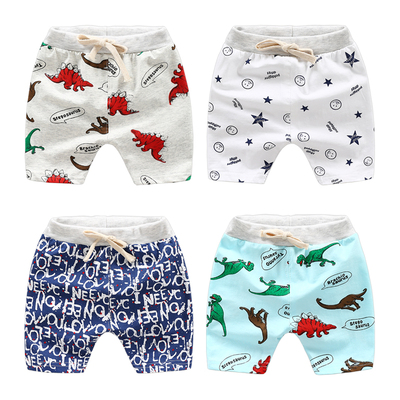 男童卡通小短裤2018夏装新款儿童装时尚系带短裤宝宝韩版热裤子潮