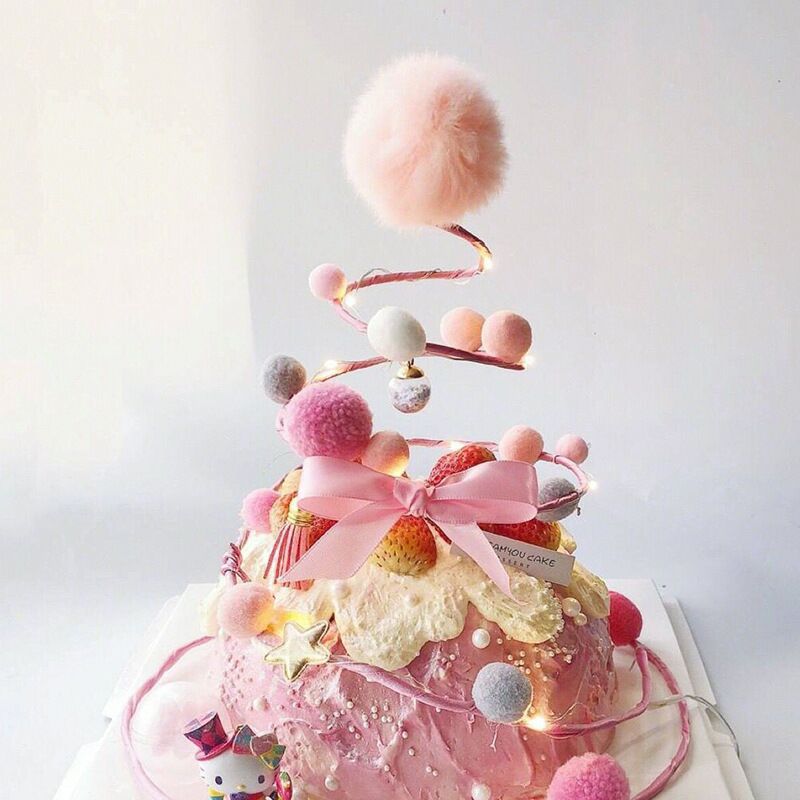 仙女毛树球铁丝螺旋圈圈树网红蛋糕装饰摆件生日派对情景婚礼插件|msdalam kategori bekalan perayaan/hadiah, item Krismas/hadiah/perhiasan, rusa christmas - dari Buy2taobao.com untuk memberikan perkhidmatan ejen Taobao profesional membeli