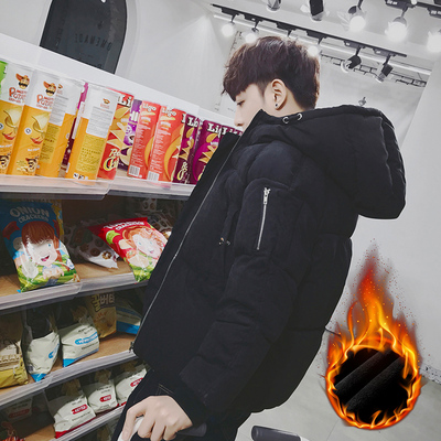 2017新款棉衣连帽短款冬季加绒厚款外套日系