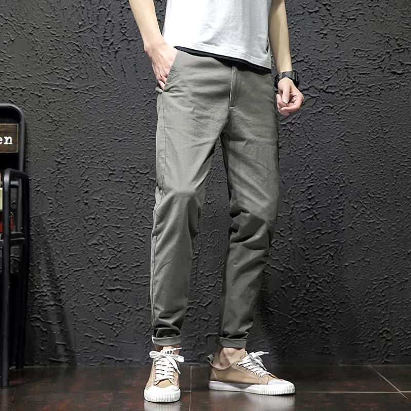 man summer Solid leisure time Feet trousers A37-9850in the Men's clothing, Casual pants category - from Buy2taobao.com to provide professional Taobao agent buy service