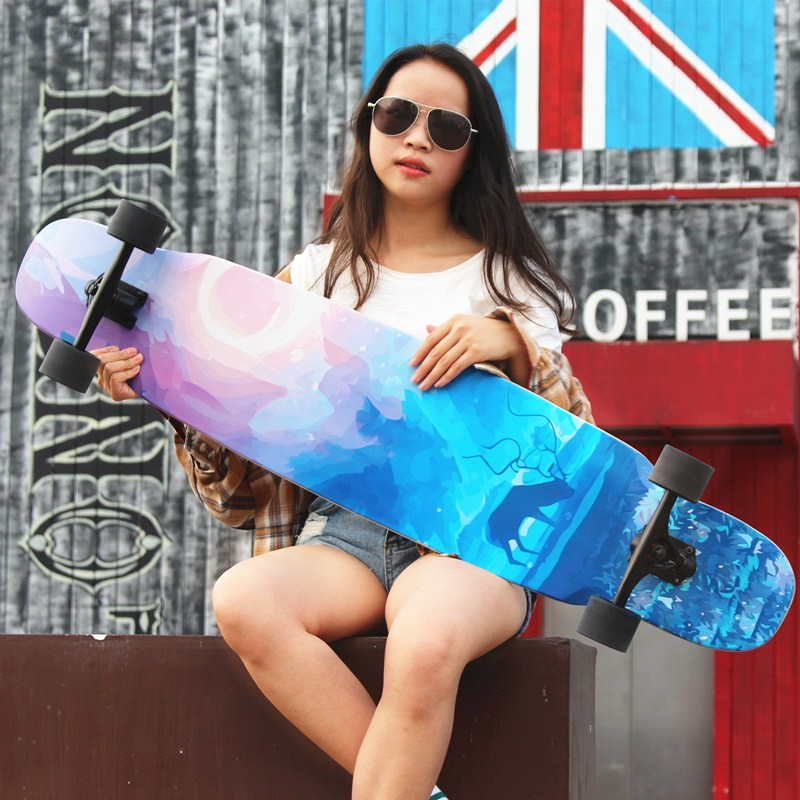 Long plate Skate Boys and girls adult Scooter dancing Highway Brush Street Double warp Highway beginnerin the Sports/Yoga/Fitness/Fans supplies , Skating/Skateboard/Extreme Sports , Skateboard category - from Buy2taobao.com to provide professional Taobao agent buy service