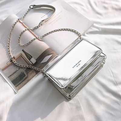 高级感小包包女2019新款潮chic链条包斜挎包洋气百搭小方包单肩包