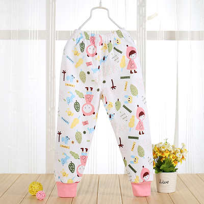 男童秋裤单条纯棉女童打底裤春秋款1-2-3-4岁宝宝裤子单件可开档