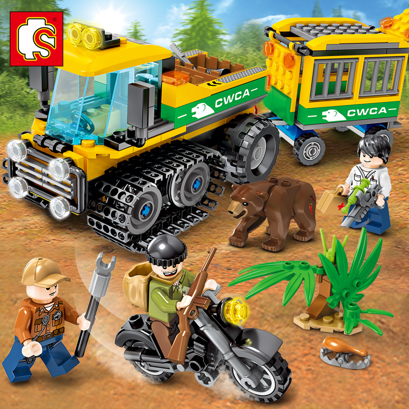 LEGO bricks SD603029 End rescue series Track animal Rescue vehicles diy Puzzle children Toysin the Toy/Childs/Puzzle/Building block/Model , Child Bell/Cloth Play/Appease toys , Cloth/Soft Blocks category - from Buy2taobao.com to provide professional Taobao agent buy service