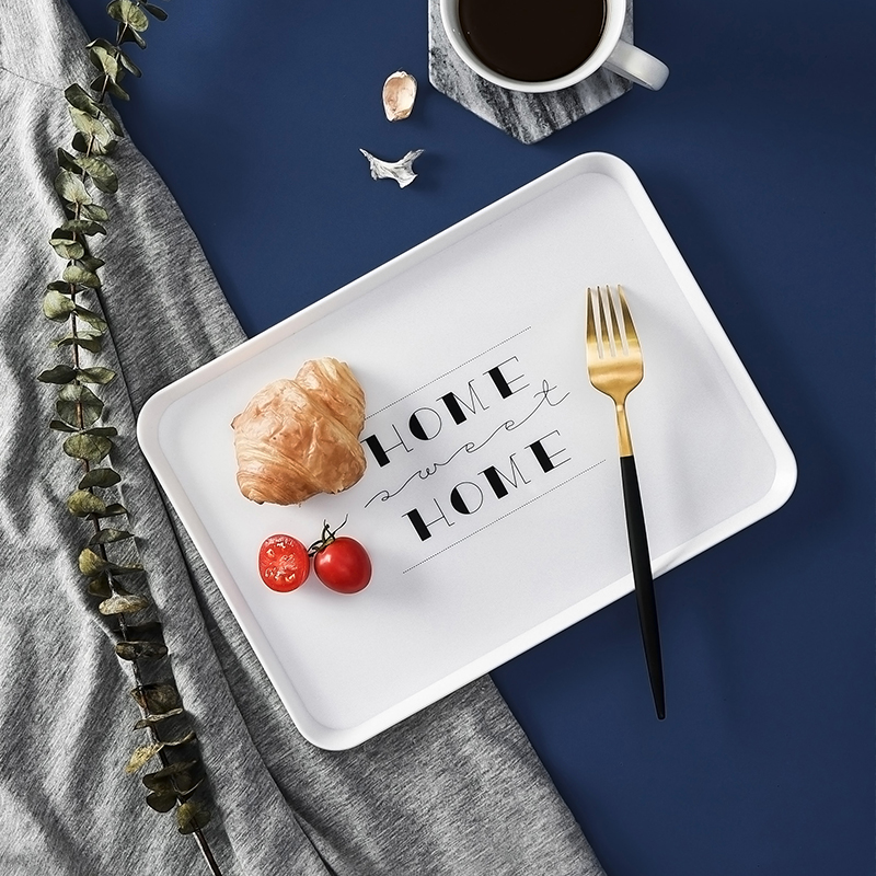 简约托盘长方形塑料家用放杯子水杯茶杯的盘子客厅创意茶盘杯盘|ruв категории посуда, посуда, фрукты бассейна/компот/корзина - от Buy2taobao.com для оказания профессиональной услуги покупки агента Taobao