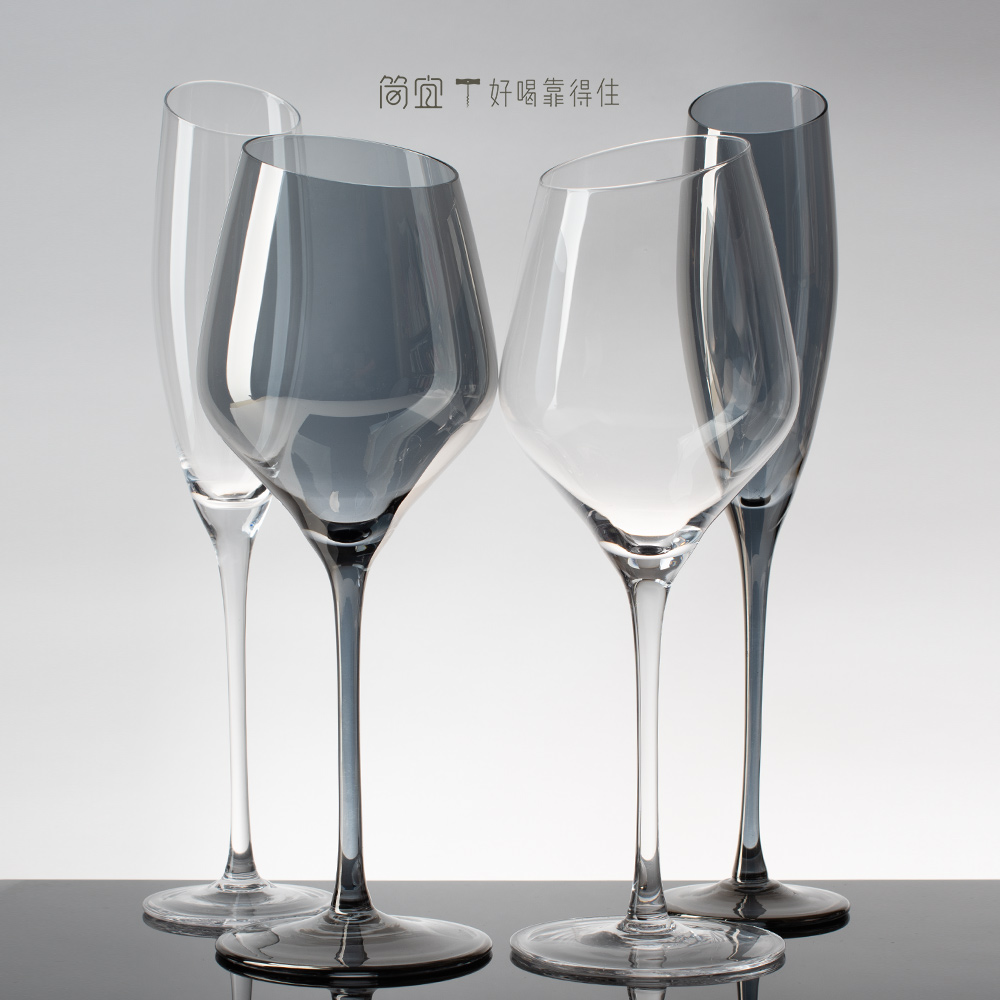 斜口葡萄酒杯 红酒杯 香槟杯 起泡酒杯 高脚杯 无铅水晶玻璃杯|ruв категории посуда, до дна/бокал/вино, бокал - от Buy2taobao.com для оказания профессиональной услуги покупки агента Taobao