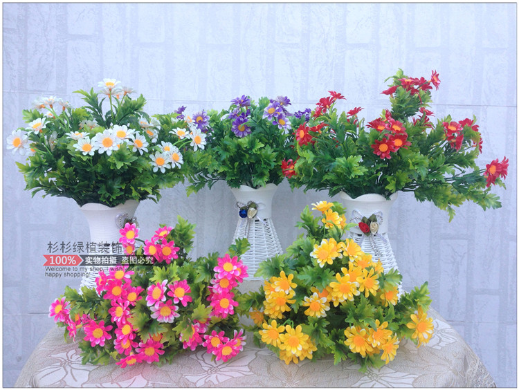 假花 仿真小雛菊秋菊 絹花裝飾花 歐式田園花 客廳餐桌花擺設花藝在類目 家居飾品, 花瓶/花器/仿真花/仿真飾品, 仿真花/假花中 - 來自Buy2taobao.com提供專業的淘寶代購服務