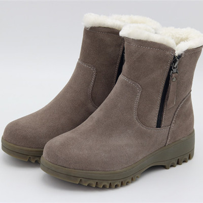 蒙拉蒂诺专柜正品新款雪地靴平底百 搭休闲韩版反毛皮MD297952