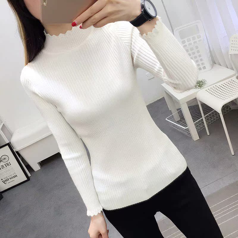 sweater Self cultivation Half a Base coat have cash less than that is registered in the accounts Tight fitting knitting jacket Long sleeve Autumn and winter Sweater thickeningin the Women's clothing/Boutique , Sweaters category - from Buy2taobao.com to provide professional Taobao agent buy service