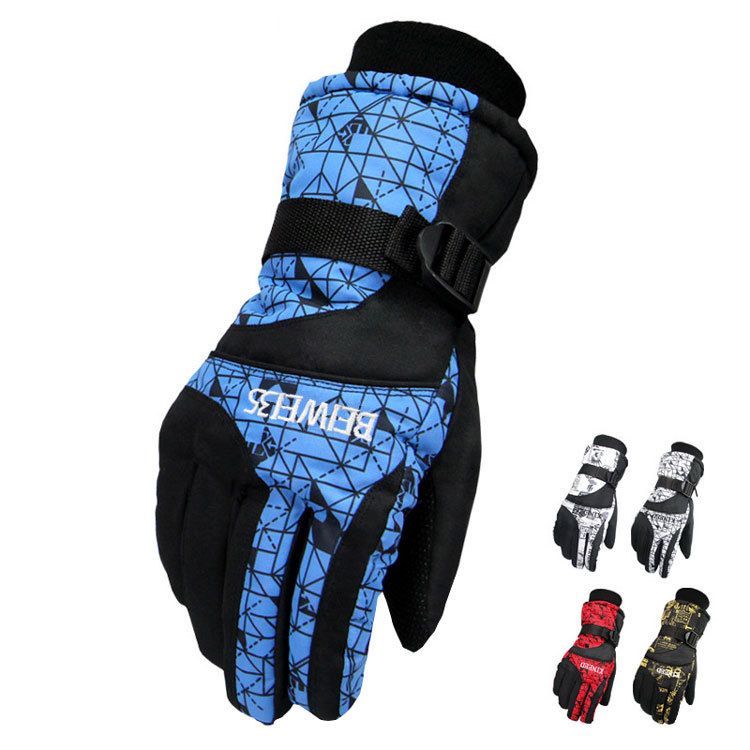 2018 winter skiing glove motorcycle glove winter keep warm waterproof fashion outdoors thickening Cold proof With cottonin the Sports bag/Outdoor package/Fitting , Gloves category - from Buy2taobao.com to provide professional Taobao agent buy service