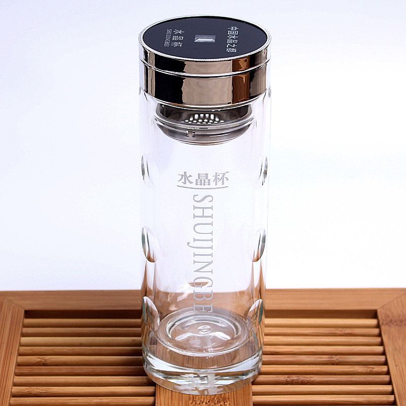 双层加厚杯耐热过滤杯带车载新款隔热子茶杯盖保温水晶水杯天然|msdalam kategori pinggan mangkuk, Cup/cawan/cerek, cawan terlindung - dari Buy2taobao.com untuk memberikan perkhidmatan ejen Taobao profesional membeli