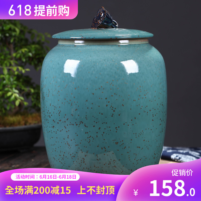 Jingdezhen ceramics Large Pu'er tea cakes Tea pot Storage tanks Tea pot household Canister Porcelain Tea potin the Tableware , Tea set , Tea caddy category - from Buy2taobao.com to provide professional Taobao agent buy service