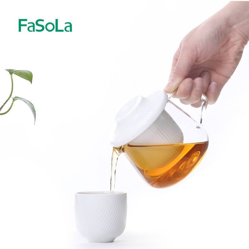 FaSoLa 茶具套装 日式家用茶杯小套简约玻璃透明耐热泡茶创意茶壶|ruв категории посуда, чайный сервиз, кунг - Фу, чайный сервиз - от Buy2taobao.com для оказания профессиональной услуги покупки агента Taobao