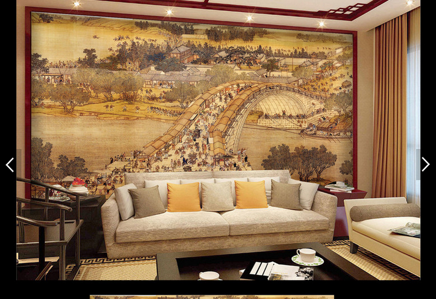 怀旧复古清明上河图电视背景墙大型装饰画办公室酒店宾馆壁布贴画在类目 家装主材, 墙纸, 墙布/壁布/布面墙纸中 - 来自Buy2taobao.com提供专业的淘宝代购服务