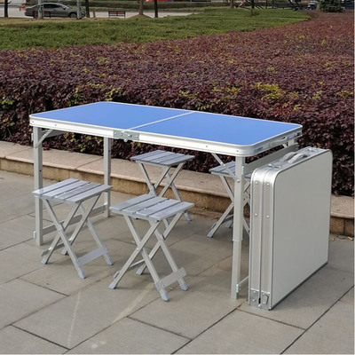 户外便携式折叠桌椅野餐烧烤桌摆摊地推桌简易促销展业桌宿舍餐桌