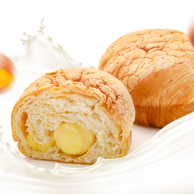 友梦夹心奶油泡芙面包800g办公室零食早餐食品 下午茶点