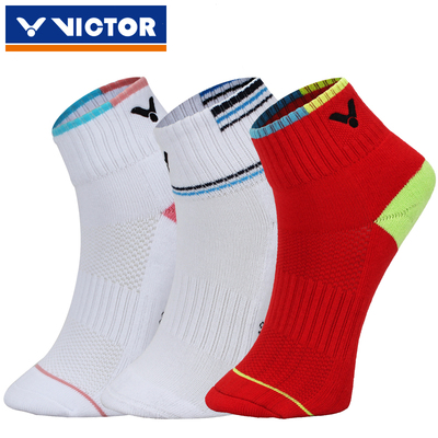 维克多VICTOR胜利儿童运动袜男童女童透气吸汗加厚毛巾底羽毛球袜