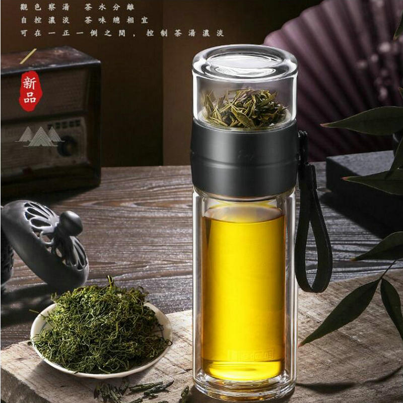 雙層玻璃杯茶水分離泡茶杯創意男女士便攜杯子隨手杯家用過濾水杯在類目 餐飲具, 杯子/水杯/水壺, 玻璃杯中 - 來自Buy2taobao.com提供專業的淘寶代購服務