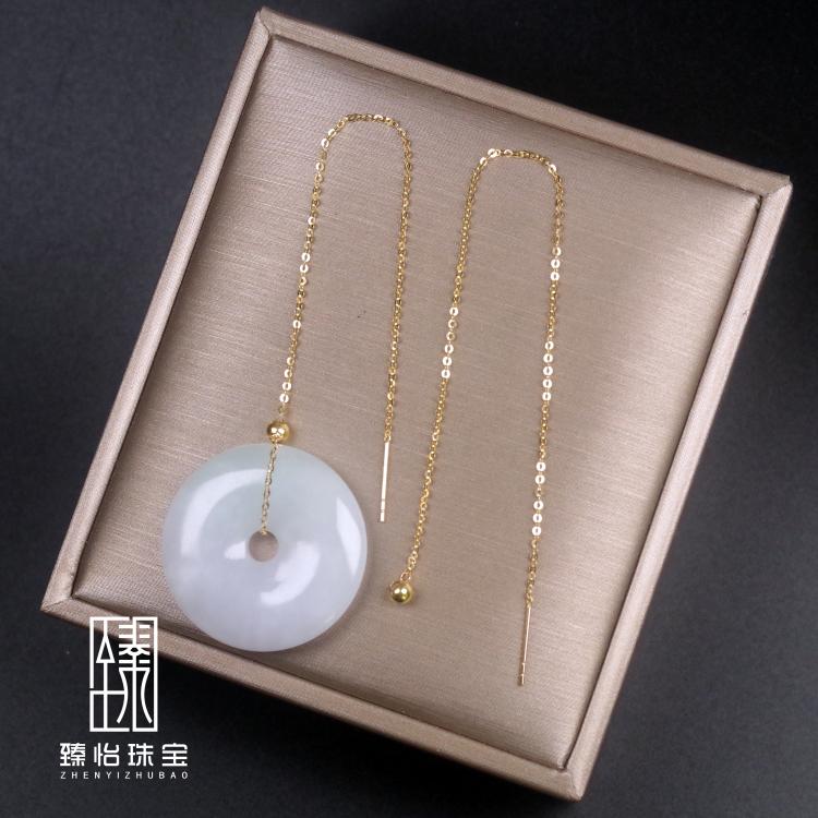 【臻怡】18K金万能耳线 多用途百搭耳饰 可串平安玉珍珠等全孔珠在类目 饰品/流行首饰/时尚饰品新, 耳饰, 耳线中 - 来自Buy2taobao.com提供专业的淘宝代购服务