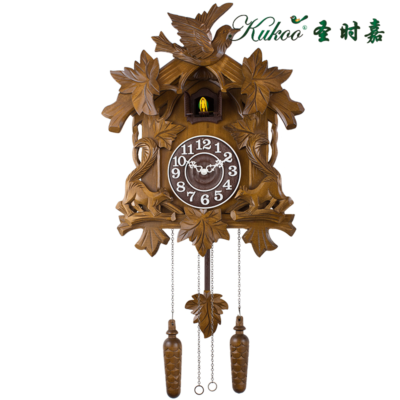 聖時嘉6008咕咕鍾布谷鳥鍾兩只松鼠吉祥喜鵲木雕挂鍾手工工藝鍾在類目 家居飾品, 家居鍾飾/鬧鐘, 掛鐘中 - 來自Buy2taobao.com提供專業的淘寶代購服務