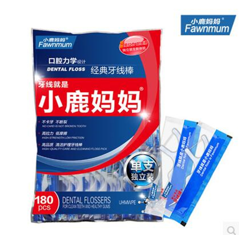 小鹿妈妈单只独立包装牙线棒超强超细拉力牙线牙线签180支包邮在类目 洗护清洁剂/卫生巾/纸/香薰, 洗发沐浴/个人清洁, 口腔护理, 牙线/牙线棒中 - 来自Buy2taobao.com提供专业的淘宝代购服务