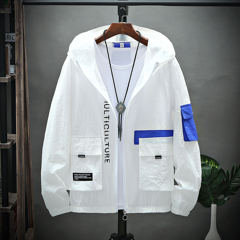 男士工装防晒服夏季薄款外套潮流学生夏天衣服运动男装户外防晒衣在类目 男装, 夹克中 - 来自Buy2taobao.com提供专业的淘宝代购服务