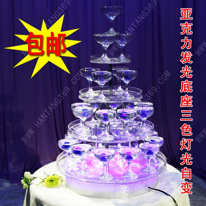 2019新款香槟塔酒店三色發光香槟杯塔架婚禮現場布置婚慶道具包郵在類目 節慶用品/禮品, 其它節慶用品中 - 來自Buy2taobao.com提供專業的淘寶代購服務