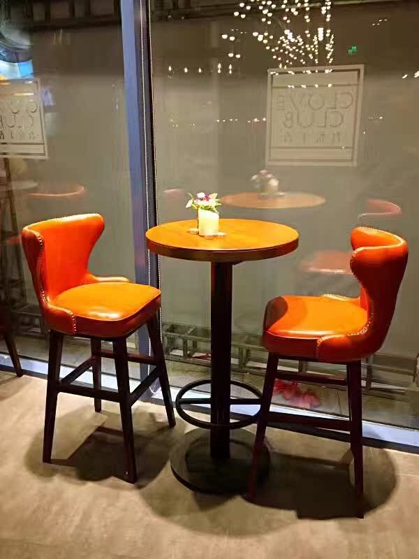 酒吧高腳椅高吧椅餐廳餐飲店高擡腳實木椅高腳長腿靠背椅廠家定做在類目 商業/辦公傢俱, 餐飲/烘焙傢俱, 餐檯椅中 - 來自Buy2taobao.com提供專業的淘寶代購服務