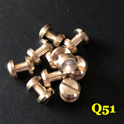 顺记五金 凹面皮带螺丝 纯铜包包螺丝钉 皮具DIY配件扣 新品Q51