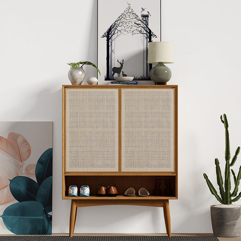 Northern Europe solid wood Shoe cabinet Modern simplicity Sideboard a living room Display cabinet originality Rattan Locker bedroom Lockersin the Residential furniture , Cabinet , Shoebox category - from Buy2taobao.com to provide professional Taobao agent buy service